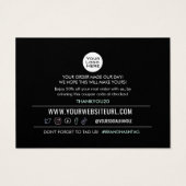 購入された顧客の割引カードに感謝 (裏面)