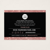 購入された顧客の割引カードに感謝 (裏面)