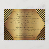 購入したブラック金ゴールドロゴ ポストカード (裏面)