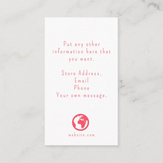 購入したラブハート挿入カードをありがとう エンクロージャーカード (裏面)