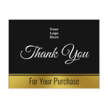 購入した両面ビジネスロゴをありがとう