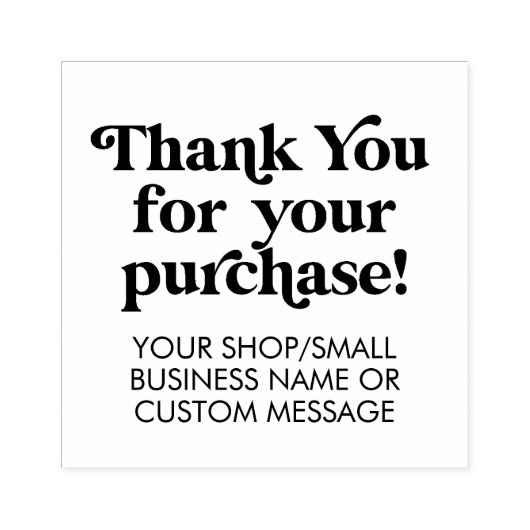 購入していただき、ありがとうございますSmall Business カスタムManagement ラバースタンプ (インプリント)