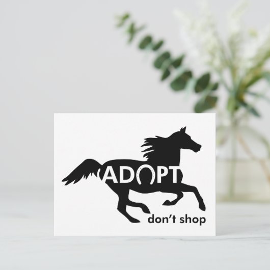 購入しない馬を採用 ポストカード (スタンド正面)