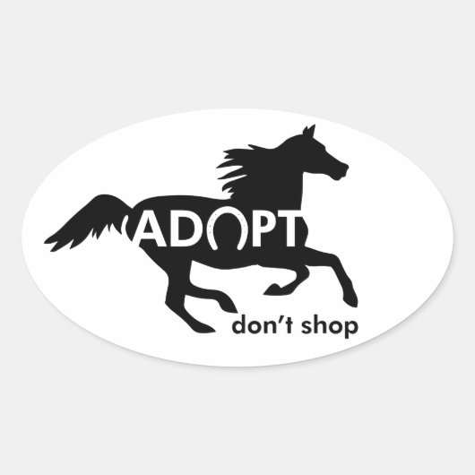 購入しない馬を採用 楕円形シール (正面)