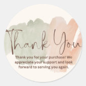 購入に感謝 ラウンドシール (正面)
