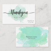 購入カスタムに感謝していのロゴビジネス 名刺 (正面/裏面)