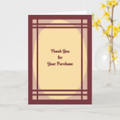 購入カードをありがとう カード (黄色い花)