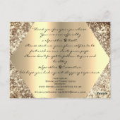 購入グリッター金ゴールドロゴ ポストカード (裏面)