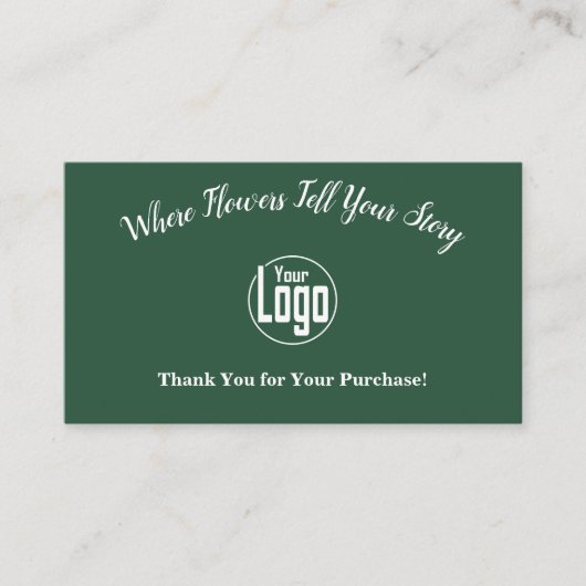 購入グリーンフローリストありがとう 割引カード (正面)