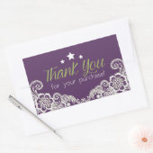 購入シールをありがとう 長方形シール (封筒)