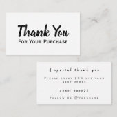 購入スクリプトをご利用いただきありがとうモダンございまミニマルす。 ノートカード (正面/裏面)