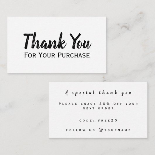 購入スクリプトをご利用いただきありがとうモダンございまミニマルす。 ノートカード (正面/裏面)