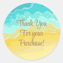 購入スタンプをありがとう ラウンドシール