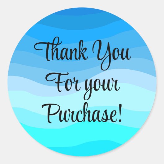 購入スタンプをありがとう ラウンドシール (正面)