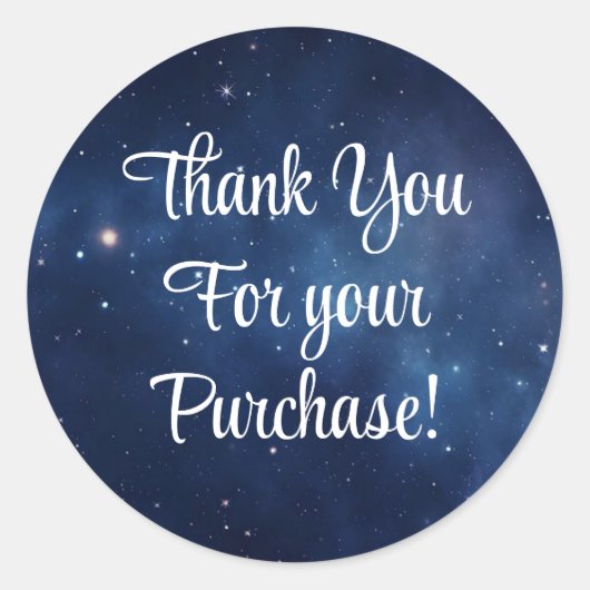 購入スタンプをありがとう ラウンドシール (正面)