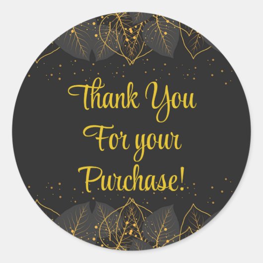 購入スタンプをありがとう ラウンドシール (正面)