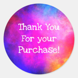購入スタンプをありがとう ラウンドシール