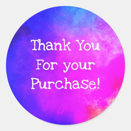 購入スタンプをありがとう ラウンドシール (正面)