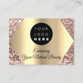 購入バラ金ゴールドロゴ 名刺 (正面)