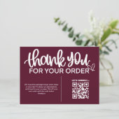 購入パッケ感謝していージのQRコード エンクロージャーカード (スタンド正面)