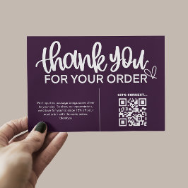 購入パッケ感謝していージのQRコード エンクロージャーカード
