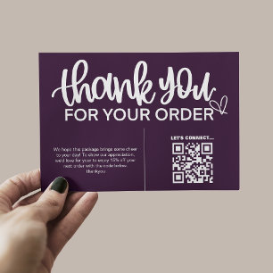 購入パッケ感謝していージのQRコード エンクロージャーカード