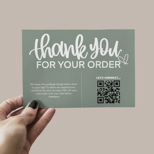 購入パッケ感謝していージのQRコード エンクロージャーカード