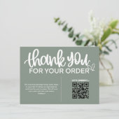 購入パッケ感謝していージのQRコード エンクロージャーカード (スタンド正面)