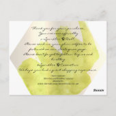 購入ロゴの緑に感謝モダン ポストカード (裏面)