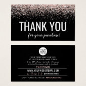 購入割引の挿入カードをありがとう (正面&裏面)