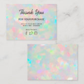 購入感謝していオペの写真 名刺 (正面/裏面)