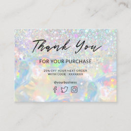 購入感謝していグリッターのオプション 名刺