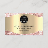 購入感謝していハート割引コードロゴジュエ 名刺 (裏面)