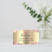 購入感謝していハート割引コードロゴジュエ 名刺 (スタンド正面)