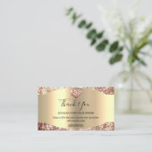 購入感謝していハート割引コードロゴバラ 名刺 (スタンド正面)