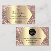 購入感謝していハート割引コードロゴブシン用 名刺 (正面/裏面)