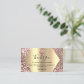 購入感謝していハート割引コードロゴブシン用 名刺 (スタンド正面)