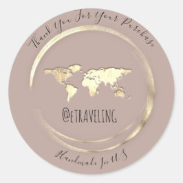 購入感謝していバラワールドマップ旅行地球 ラウンドシール