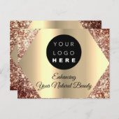 購入金ゴールドグリッター ポストカード (正面/裏面)