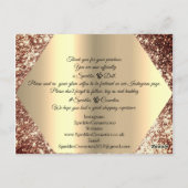 購入金ゴールドグリッター ポストカード (裏面)