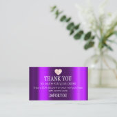 購入Instagr割引コード梅ありがとう 名刺 (スタンド正面)