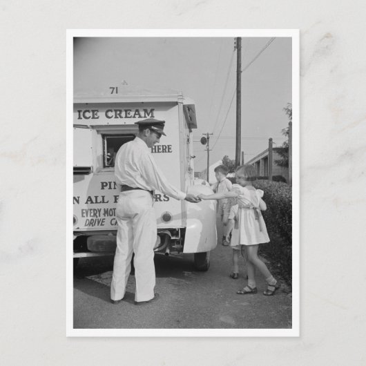 購買のアイスクリーム ポストカード (正面)