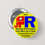 購買の民主主義-ボタン 缶バッジ (正面&裏面)