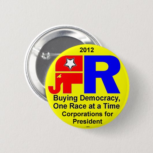 購買の民主主義-ボタン 缶バッジ (正面&裏面)