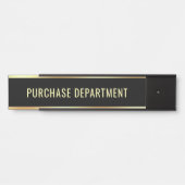 購買部門変更可能な名前文字テンプレート サインプレート (正面)