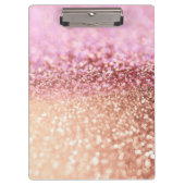 贅沢できらめくなピンクのグラデーションなグリッターの勾配 クリップボード (正面)