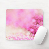 贅沢できらめくなピンクのグリッターの夢 マウスパッド (マウス)