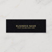 贅沢でエレガントで明白でモダンな優れた黒 スキニー名刺 (正面)