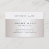 贅沢でエレガントなデザインのモダンのお洒落で明白なトレンディー 名刺 (正面)