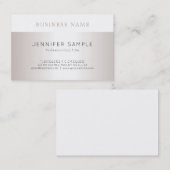 贅沢でエレガントなデザインのモダンのお洒落で明白なトレンディー 名刺 (正面/裏面)